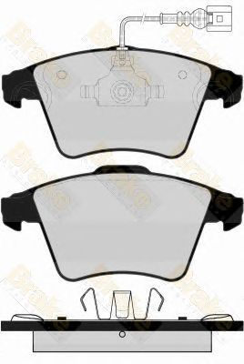 BRAKE ENGINEERING pa1569 -  Комплект тормозных колодок, дисковый тормоз